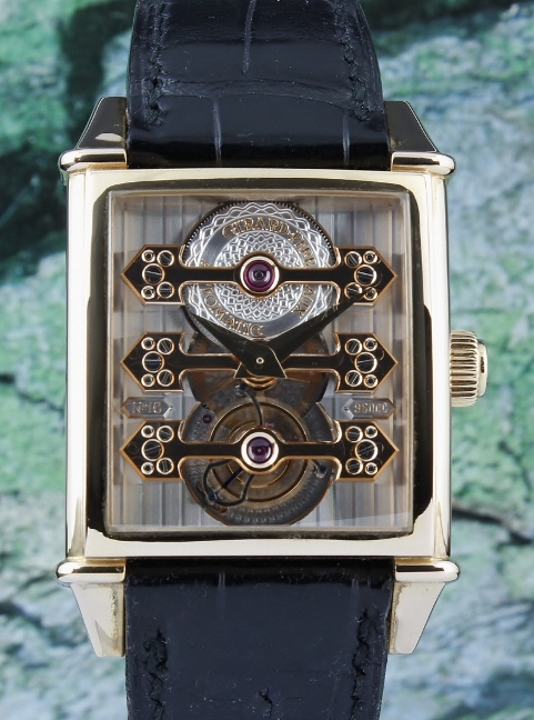 (image for) Girard Perregaux Tourbillon 18K Rose Gold With Three Gold Bridges / Ref 9987